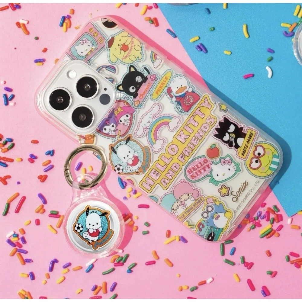 D0042-Sonix Hello Kitty and Friends MagSafe Case iPhone 14 Pro Max Sticker Clear